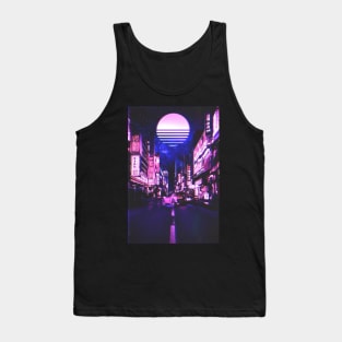 Neon Tokyo Night Tank Top